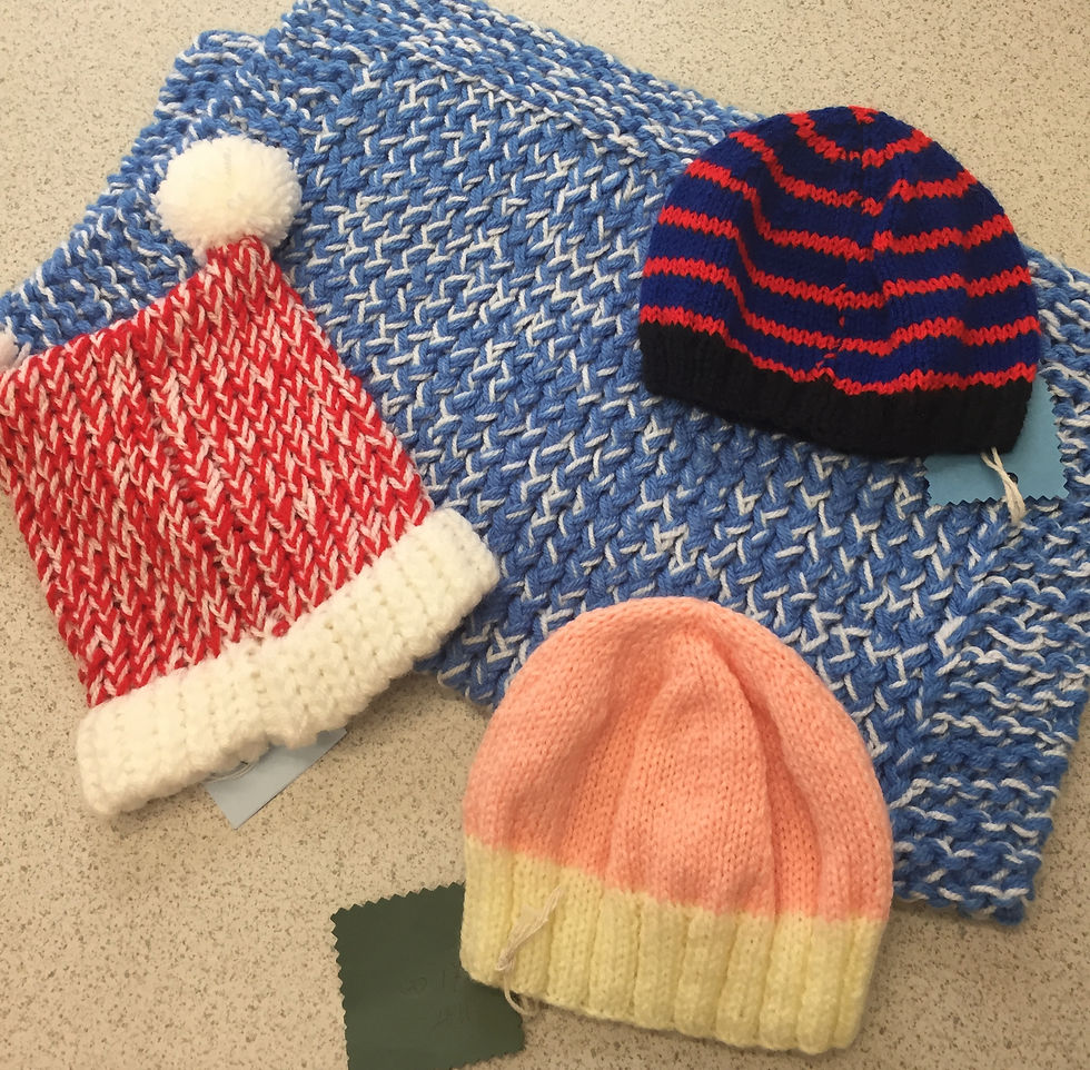 knit and crochet items