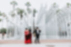Couple at LACMA Urban Light by a couples photographer