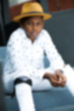 Boy in hat for photography portfolio Orange County