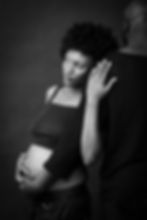 Maternity session by a couples photographer in black and white.