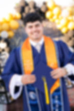 Smiling 2024 graduate captured by a birthday party photographer