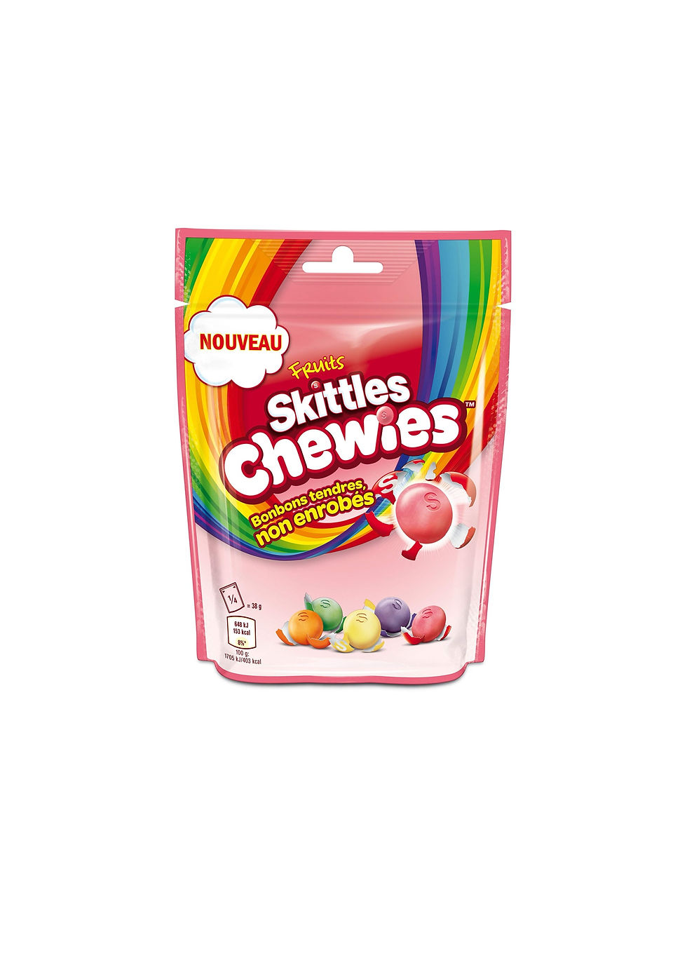 Skittles Chewies No Shell from the United Kingdom – soft and shell-less fruity candy