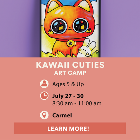 Kawaii Cuties Art Camp
MyArt Carmel
July 27 - 30, 2026