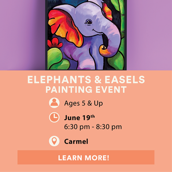 Elephants & Easels Painting Event
MyArt Carmel
June 19, 2026