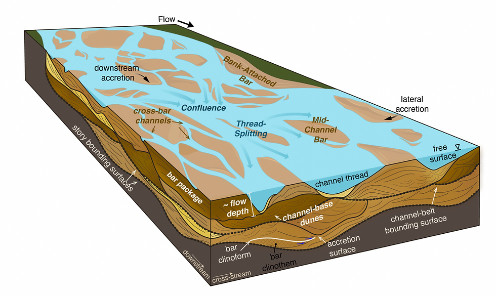 Source: https://thesedimentaryrecord.scholasticahq.com/article/117787-the-fate-of-bars-in-braided-rivers