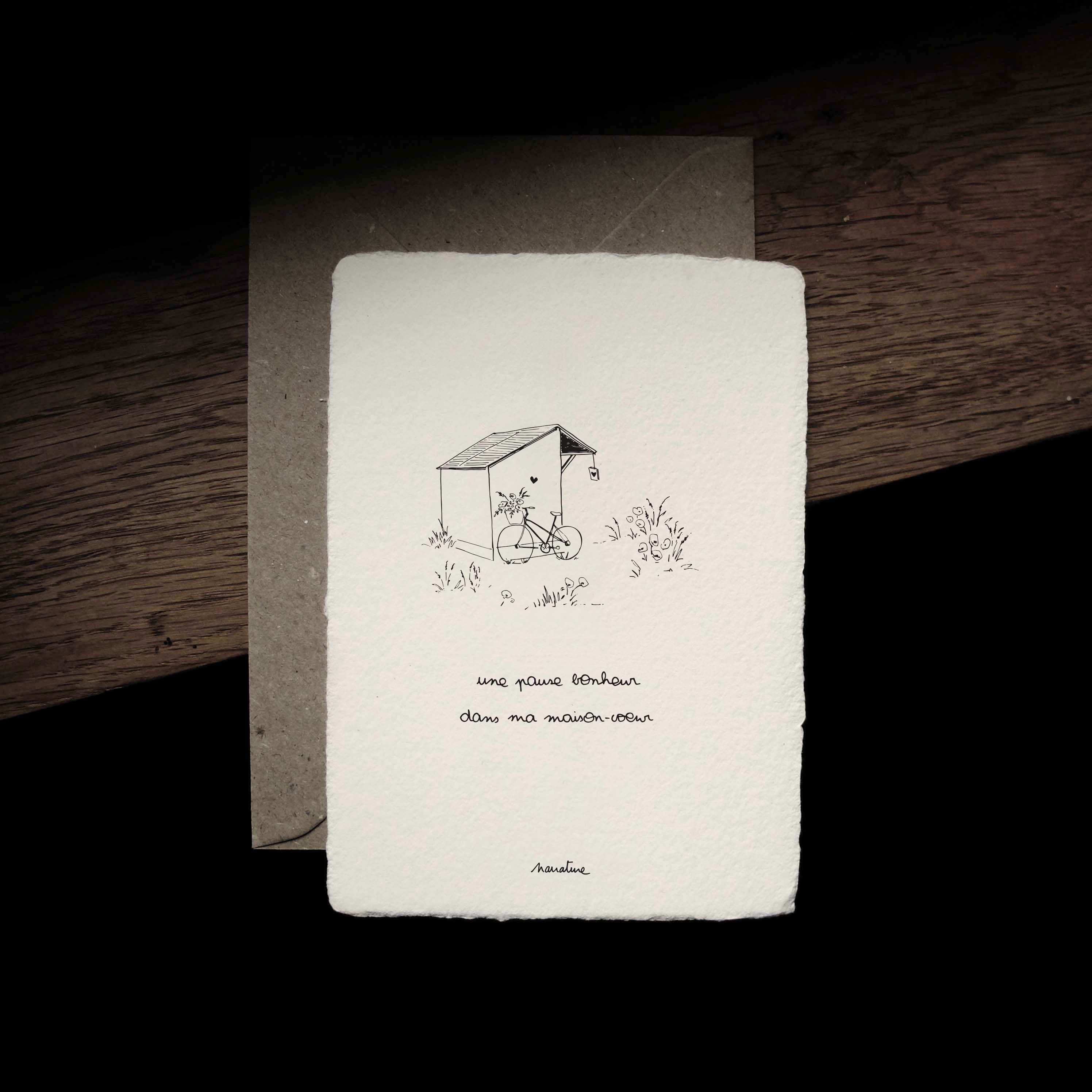 Carte " Maison coeur "