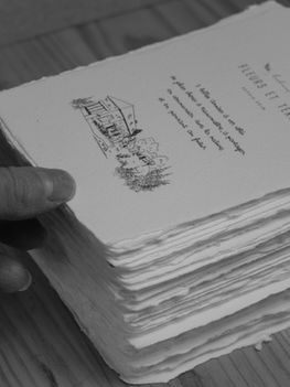 carte artisanale poétique papier fait main narrature