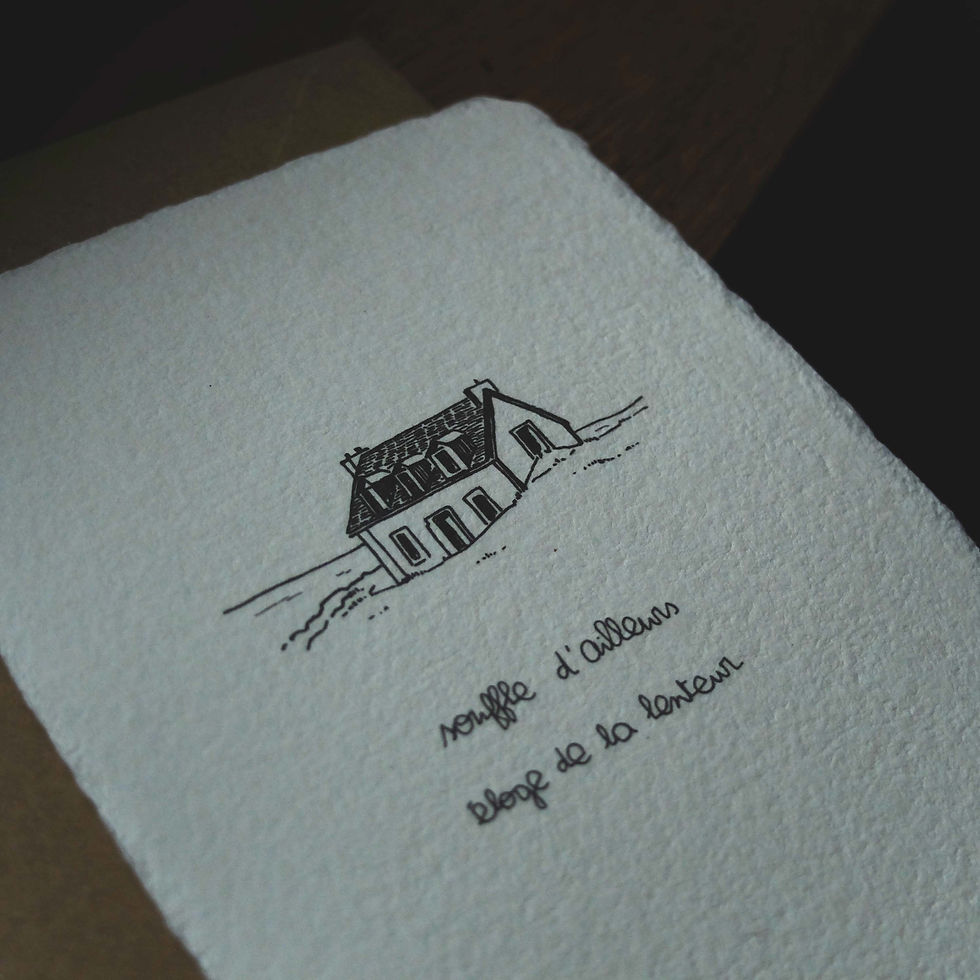 Miniature : Carte artisanale poétique | Souffle d'ailleurs