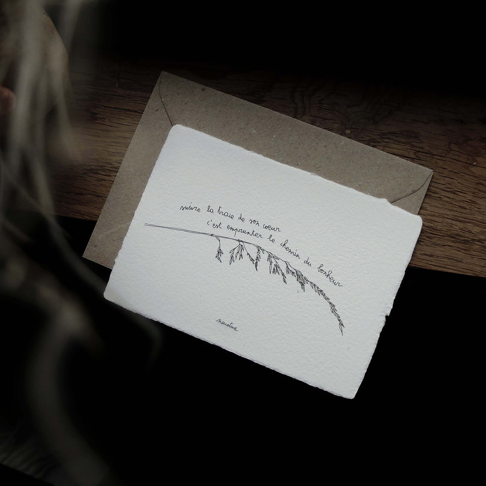 Carte " Chemin du bonheur "