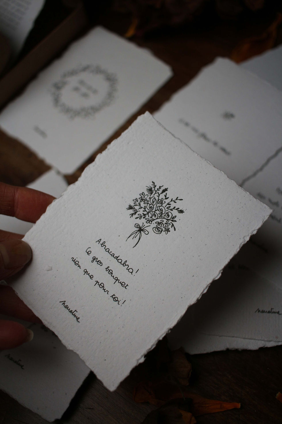 Miniature : Coffret LES ESSENTIELLES - 10 cartes artisanales poétiques  |  Toutes Occasions