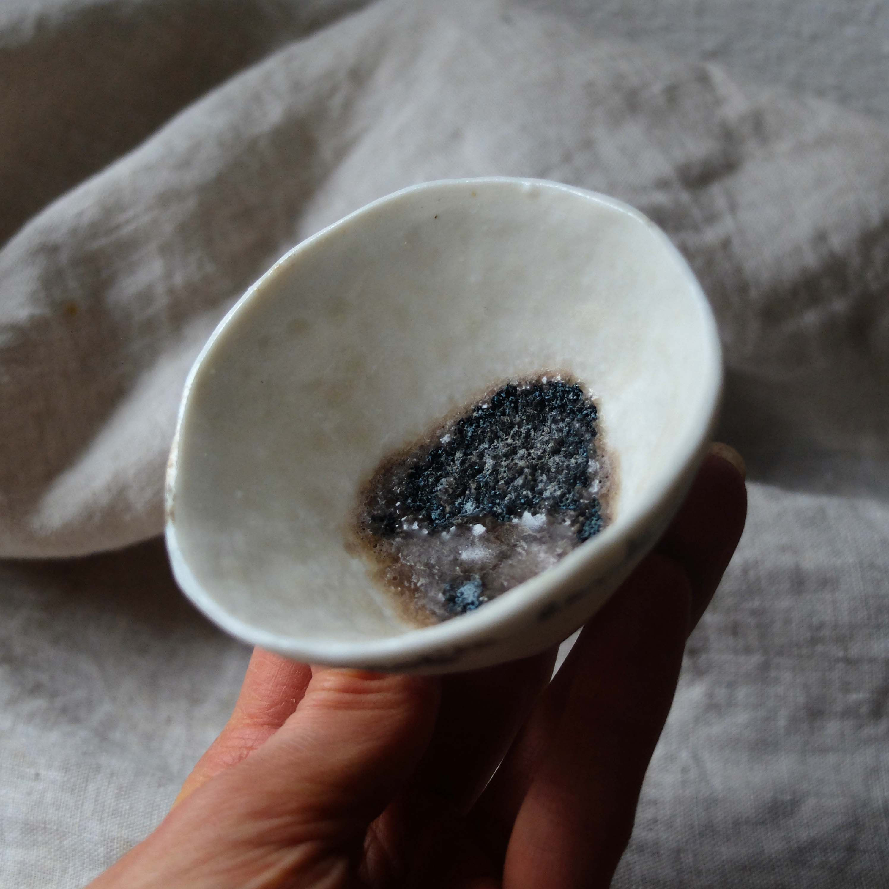 Coupelle porcelaine - Le grain du temps (non alimentaire)