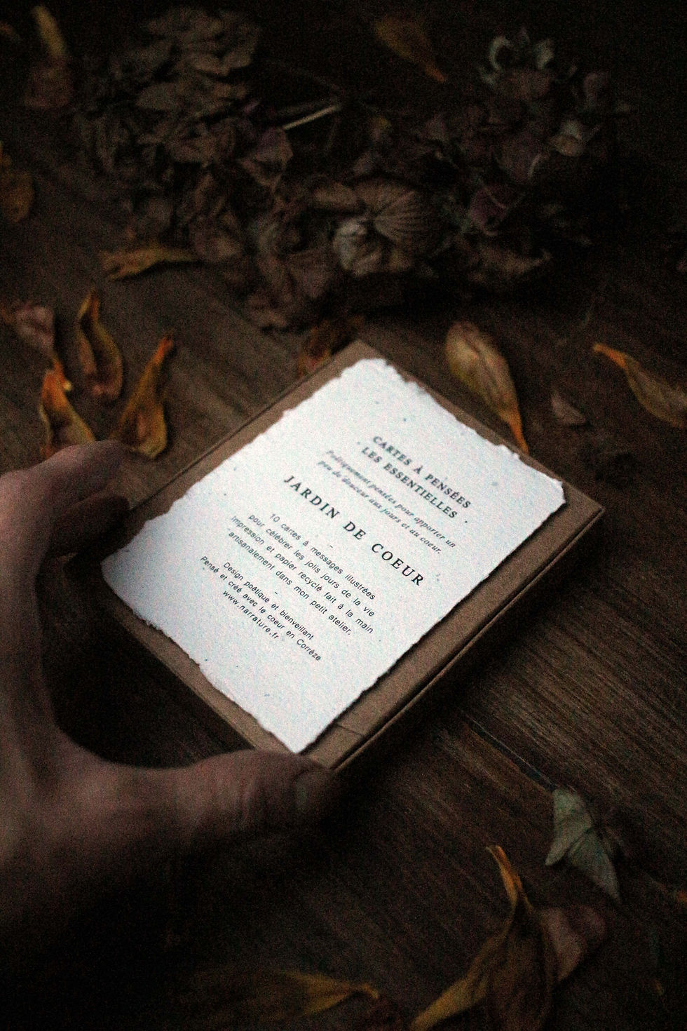 Miniature : Coffret LES ESSENTIELLES - 10 cartes artisanales poétiques  |  Jardin de Coeur