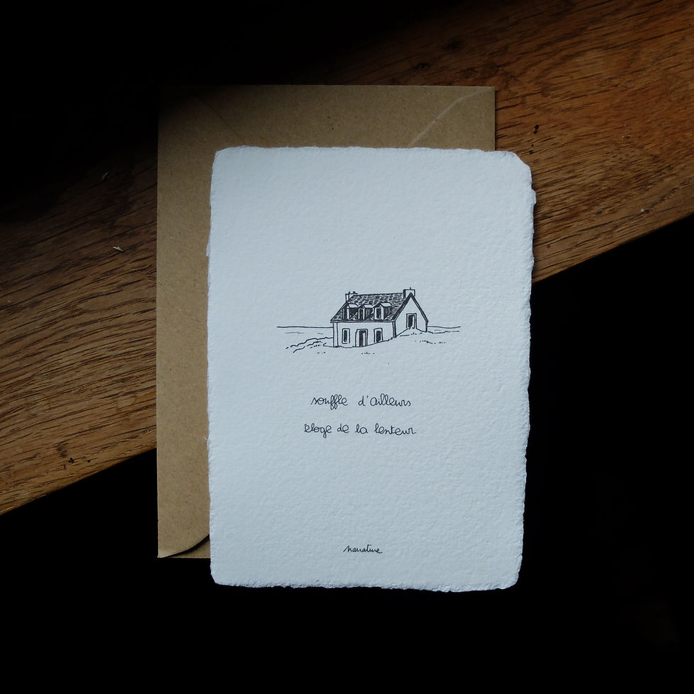 Miniature : Carte artisanale poétique | Souffle d'ailleurs