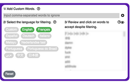 Profanity Database UI