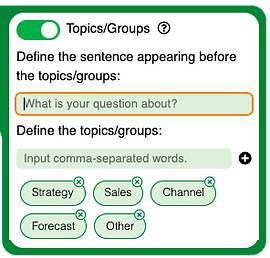 Categories-Topics UI