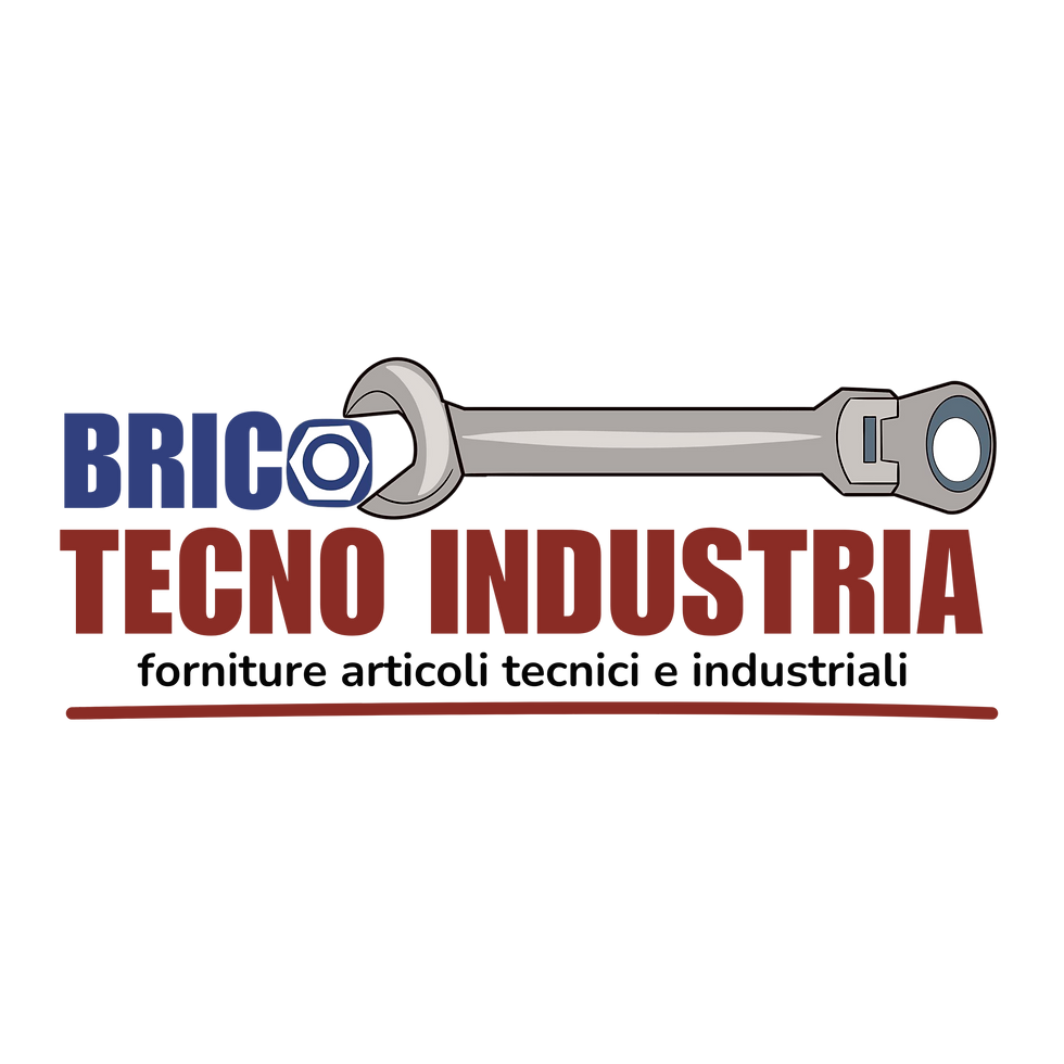 brico tecno industria logo per sfondo bianco