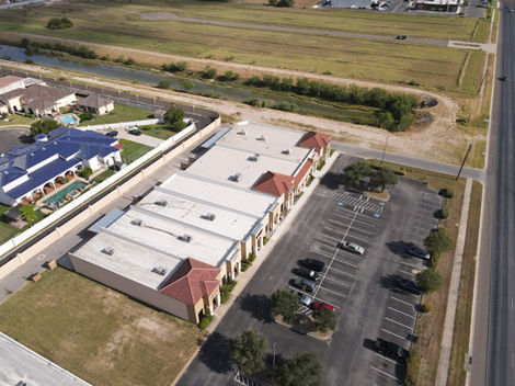 palm-valley-dental-plaza-aerial-parking-lot-overview