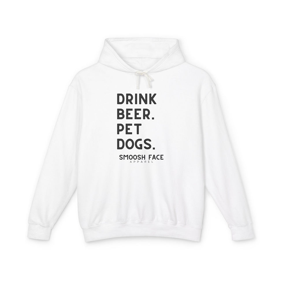 Thumbnail: Drink Beer. Pet Dogs. Hoodie 