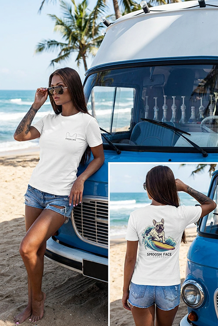 Thumbnail: Smoosh Face Surfs Up Graphic T-Shirt