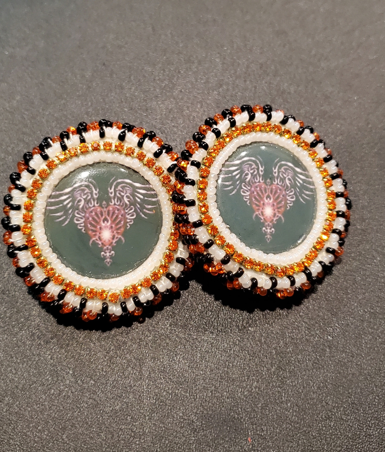 Winged Harley Earrings