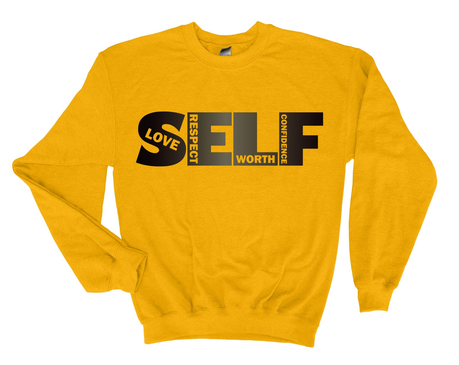 SELF  Crew Sweater Gold