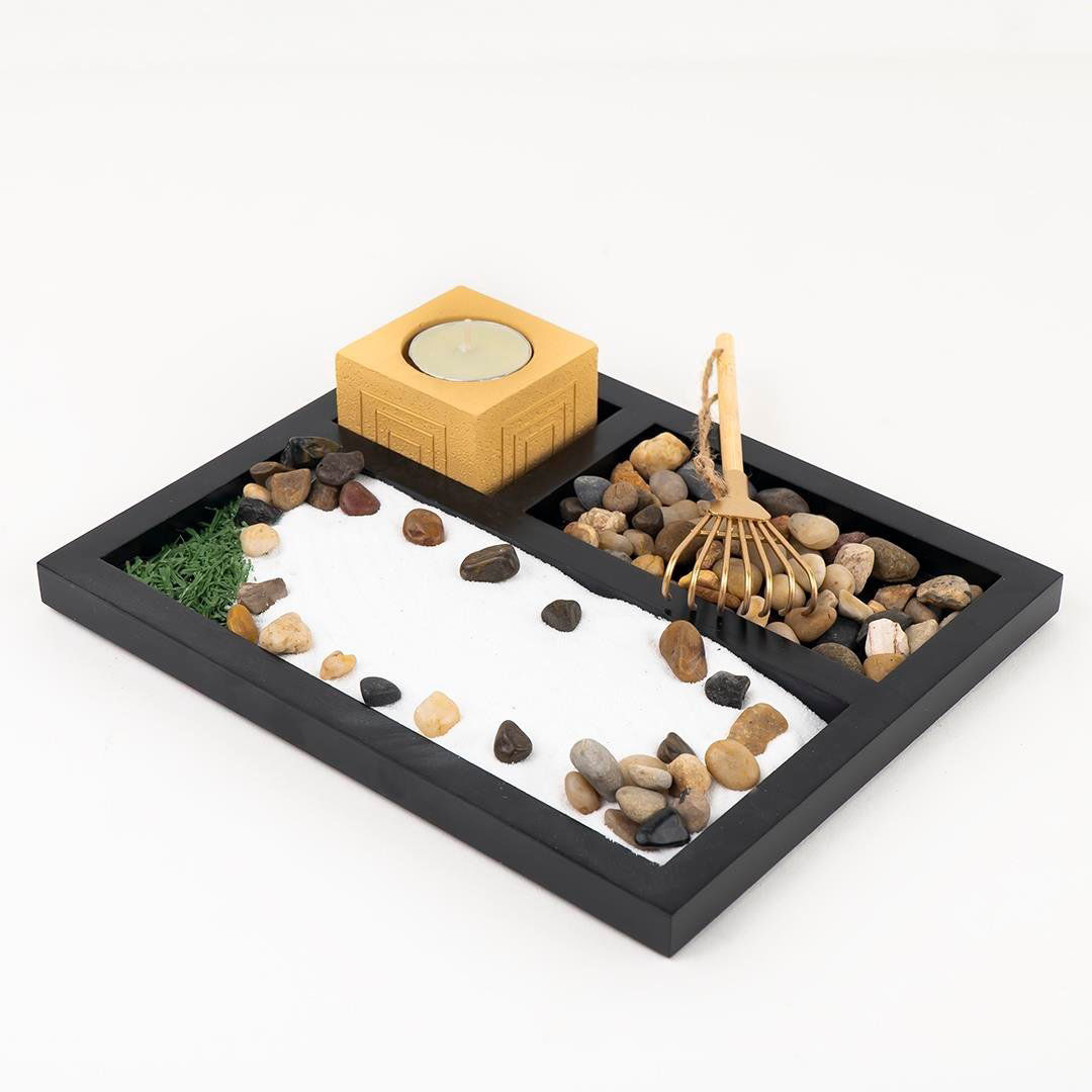 Minyatür zen bahçesi