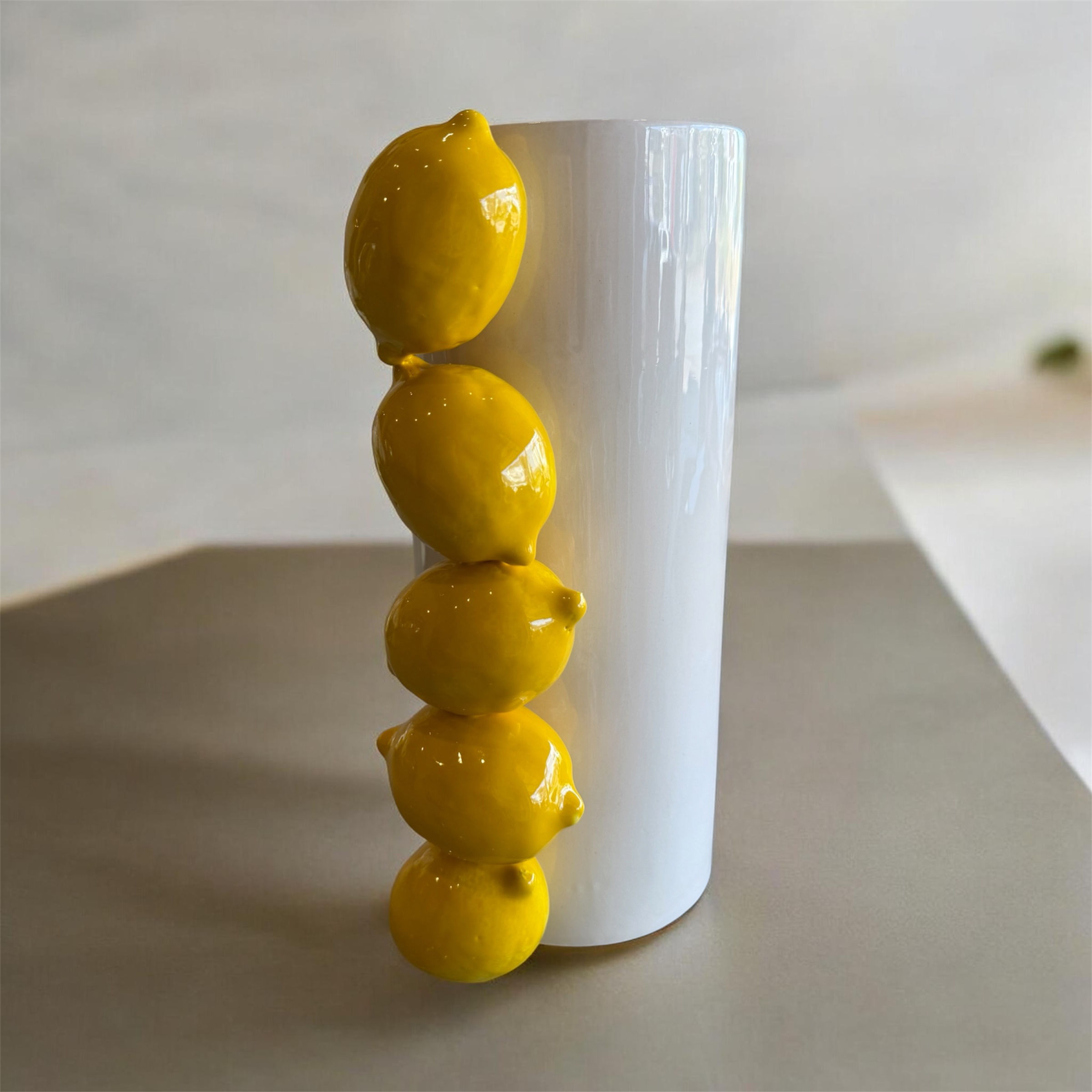 Limon Saksı (El yapımı, seramik)