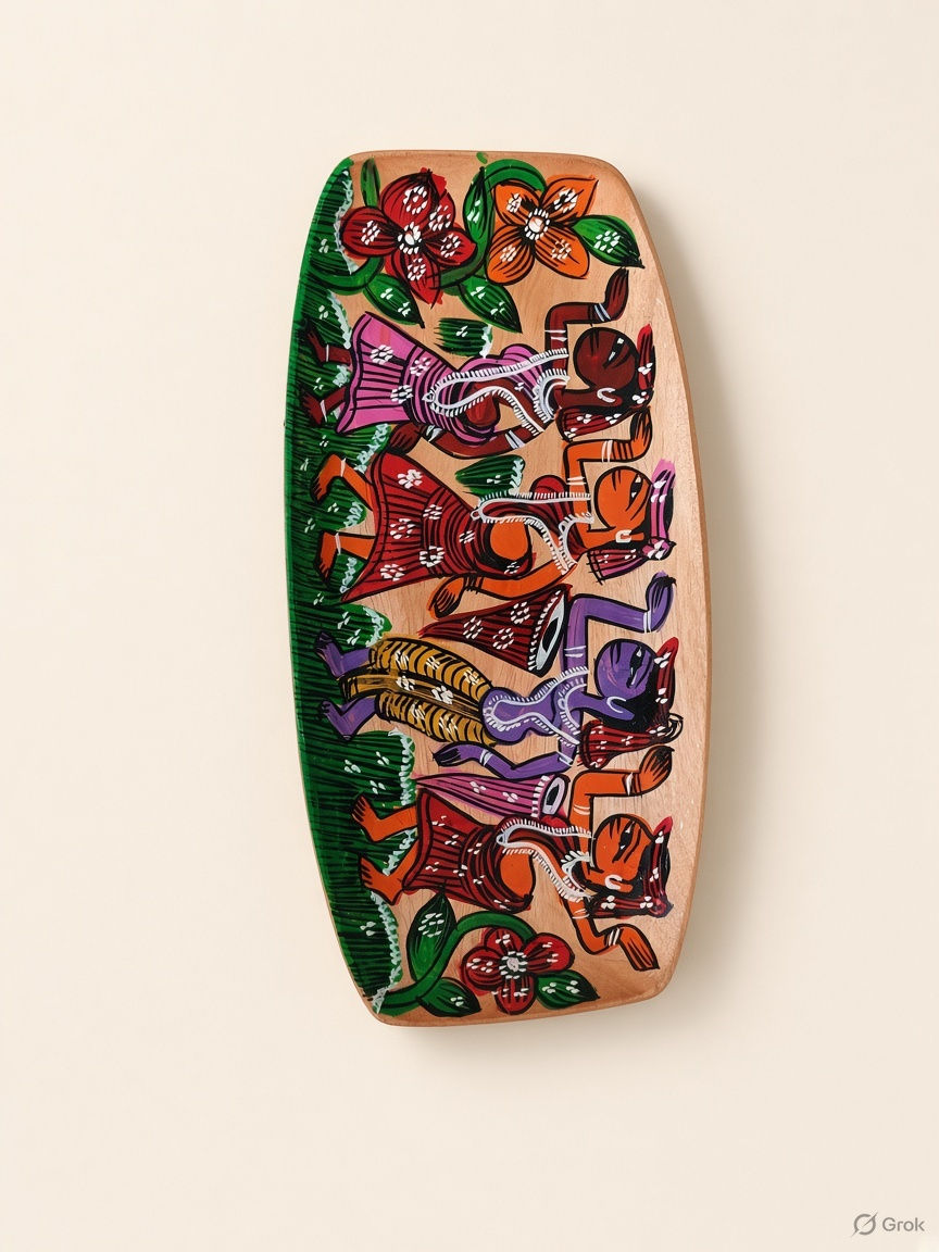 Thumbnail: WOODEN TRAYS - HAND PAINTED