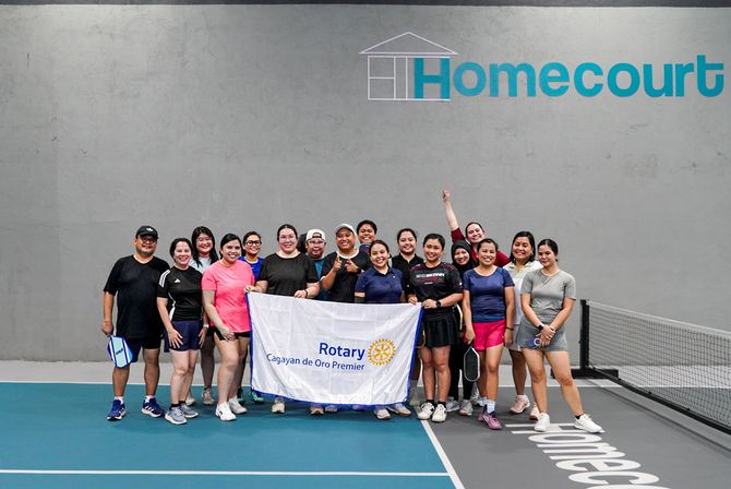 Premier Rotarians Take to the Court for Pickleball Fellowship