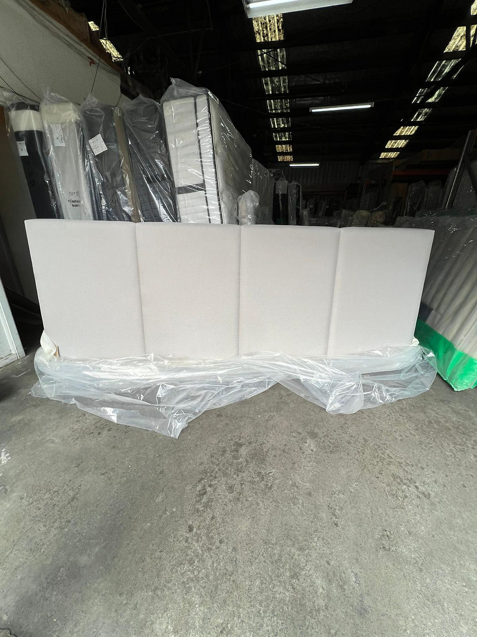 Thumbnail: Clearance 315cm Extended Bedhead in Warwick Gyro Pumice