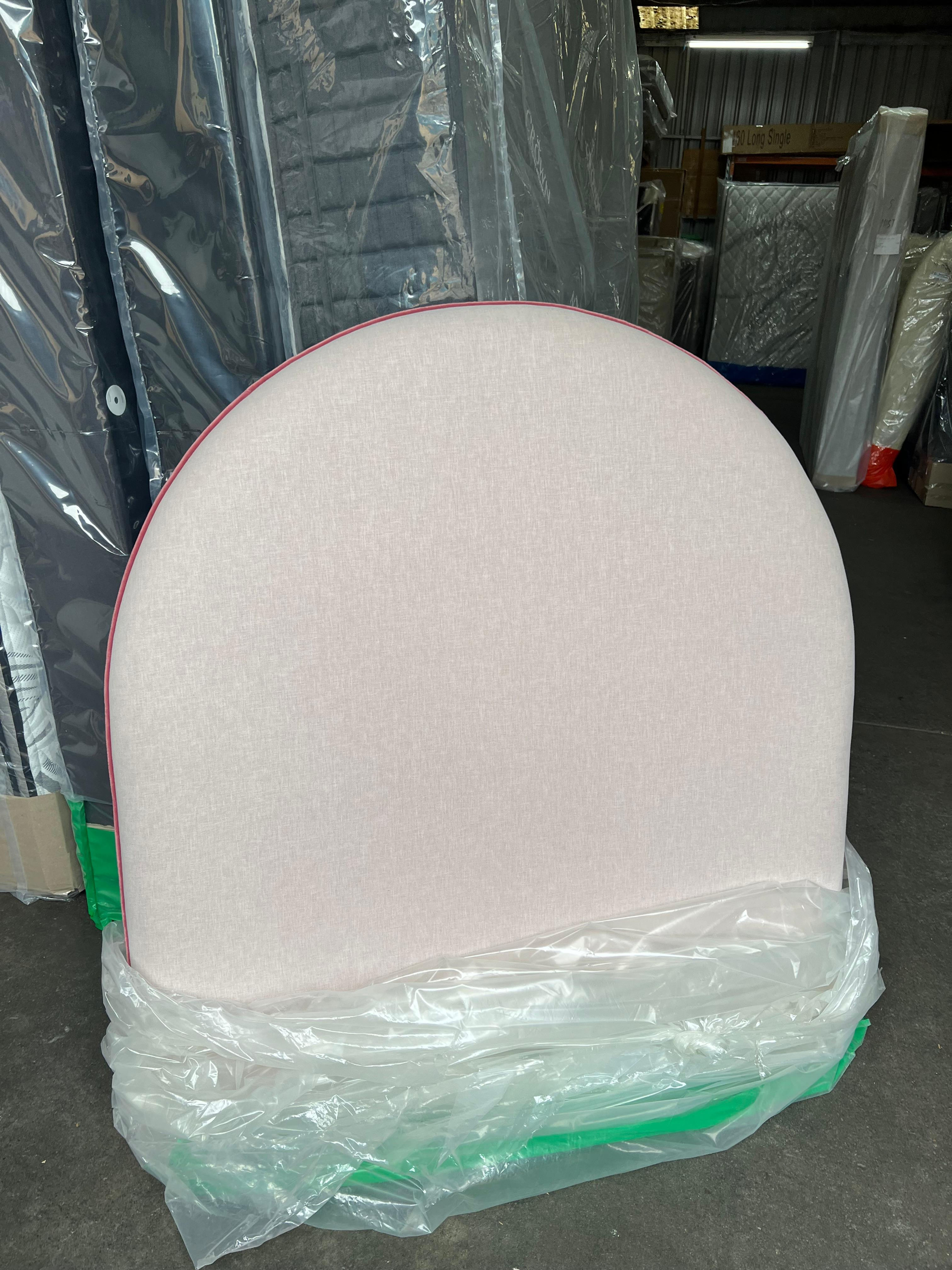 Clearance King Single Bedhead in Pink