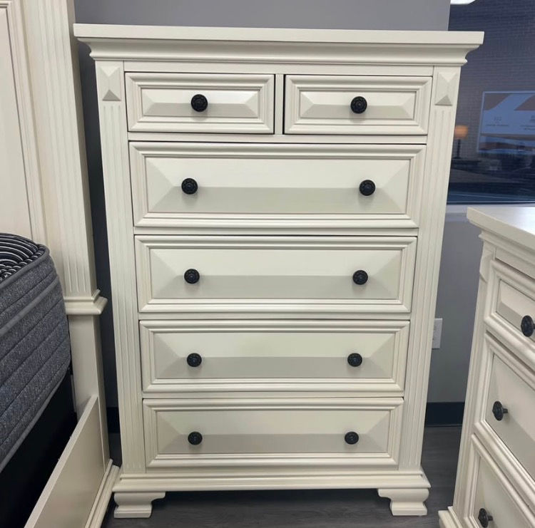 Thumbnail: Calloway QUEEN 5PC Bedroom Set - Antique White 