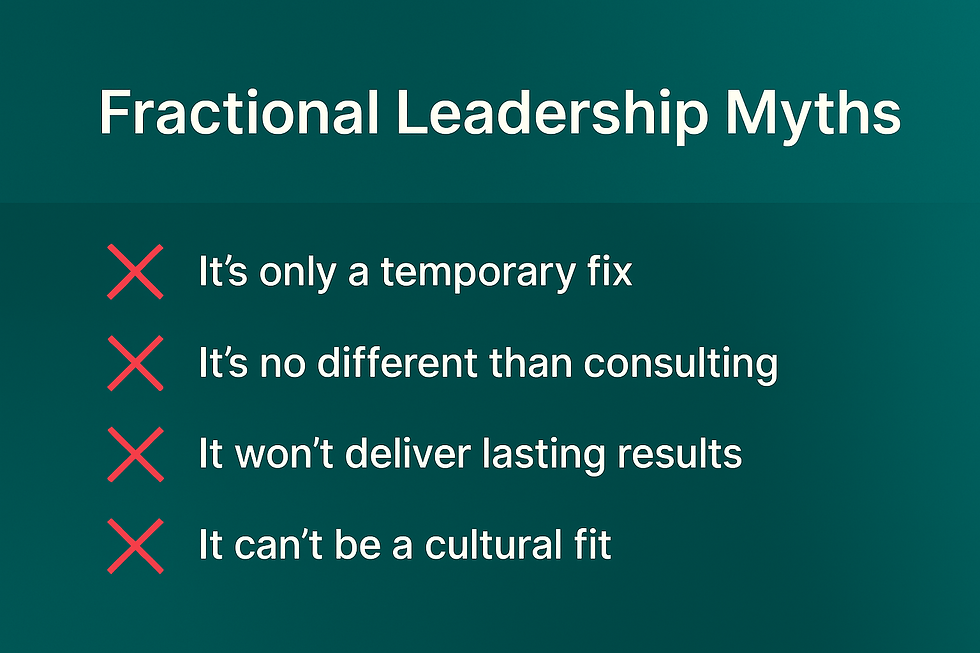 The 3 Biggest Misconceptions About Fractional Leadership