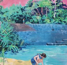 福村真美個展「おきらくトリップ」