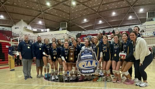 A photo of PJP Varsity Volleyball team at PIAA AAA State Championship