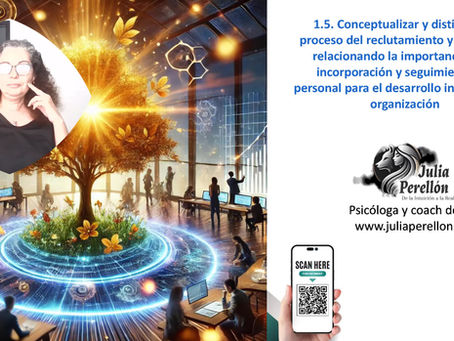 1.5. Conceptualizar y distinguir el proceso del reclutamiento y selección, relacionando la importancia en la incorporación y seguimiento del personal para el desarrollo integral de la organización