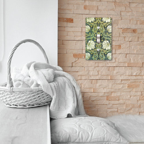 Review Pimpernel White Poppies William Morris Light Switch Cover
