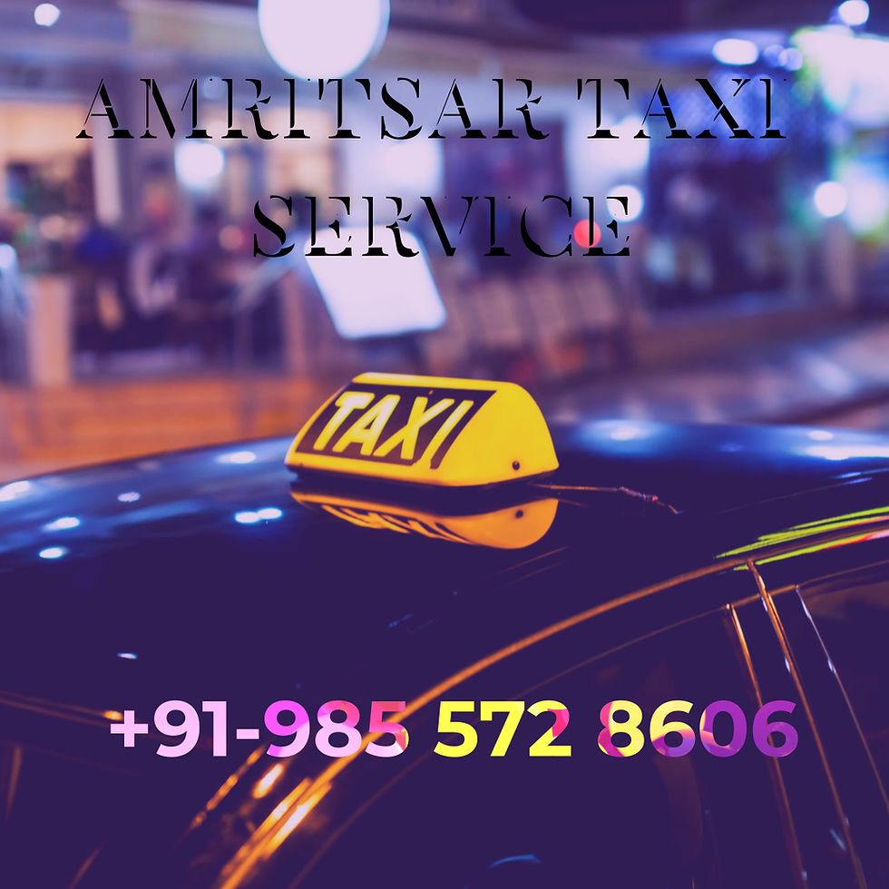 Reasons for a Hiring a Amritsar Taxi Service