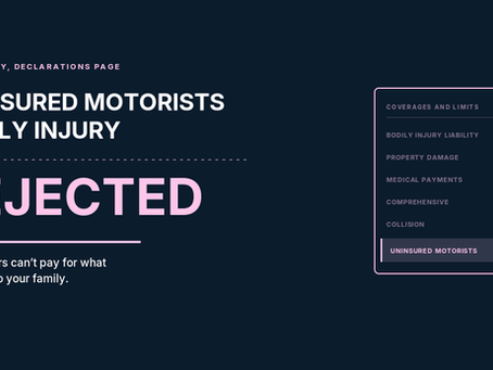 The most important coverage on your auto policy is the one you probably rejected