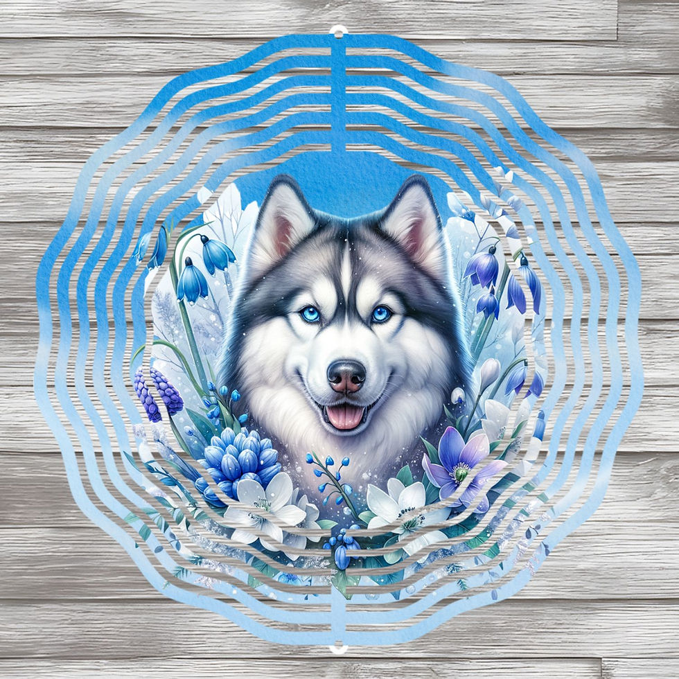 Thumbnail: Petals & Paws Dog Wind Spinners