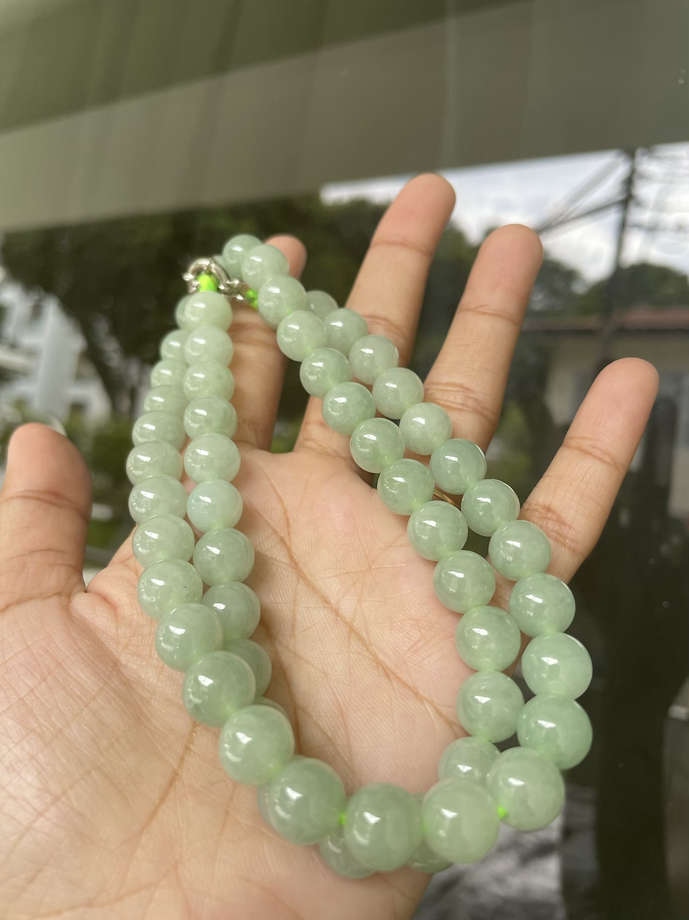 Thumbnail: Type A Jadeite Jade Necklace 