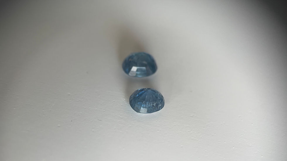Thumbnail: Total 3.69ct Burmese Unheated Blue Sapphire Pair