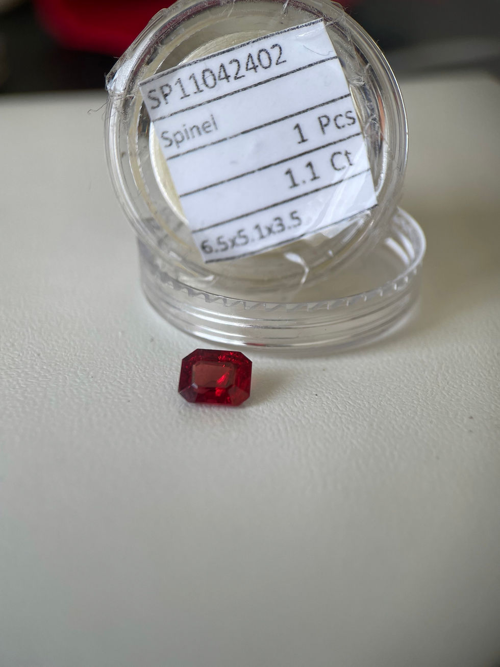 Thumbnail: 1.10Ct Red Spinel ,Burmese Red Spinel