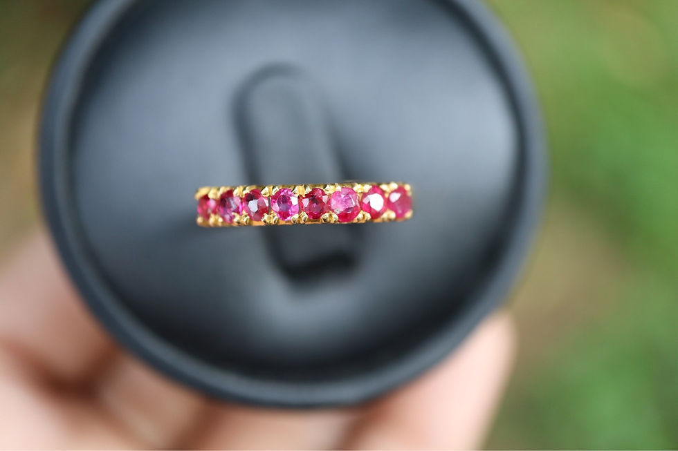 Thumbnail: Ruby Half EternityRing