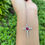 Thumbnail: Unheated Ruby and Natural Diamond Cross Pendant