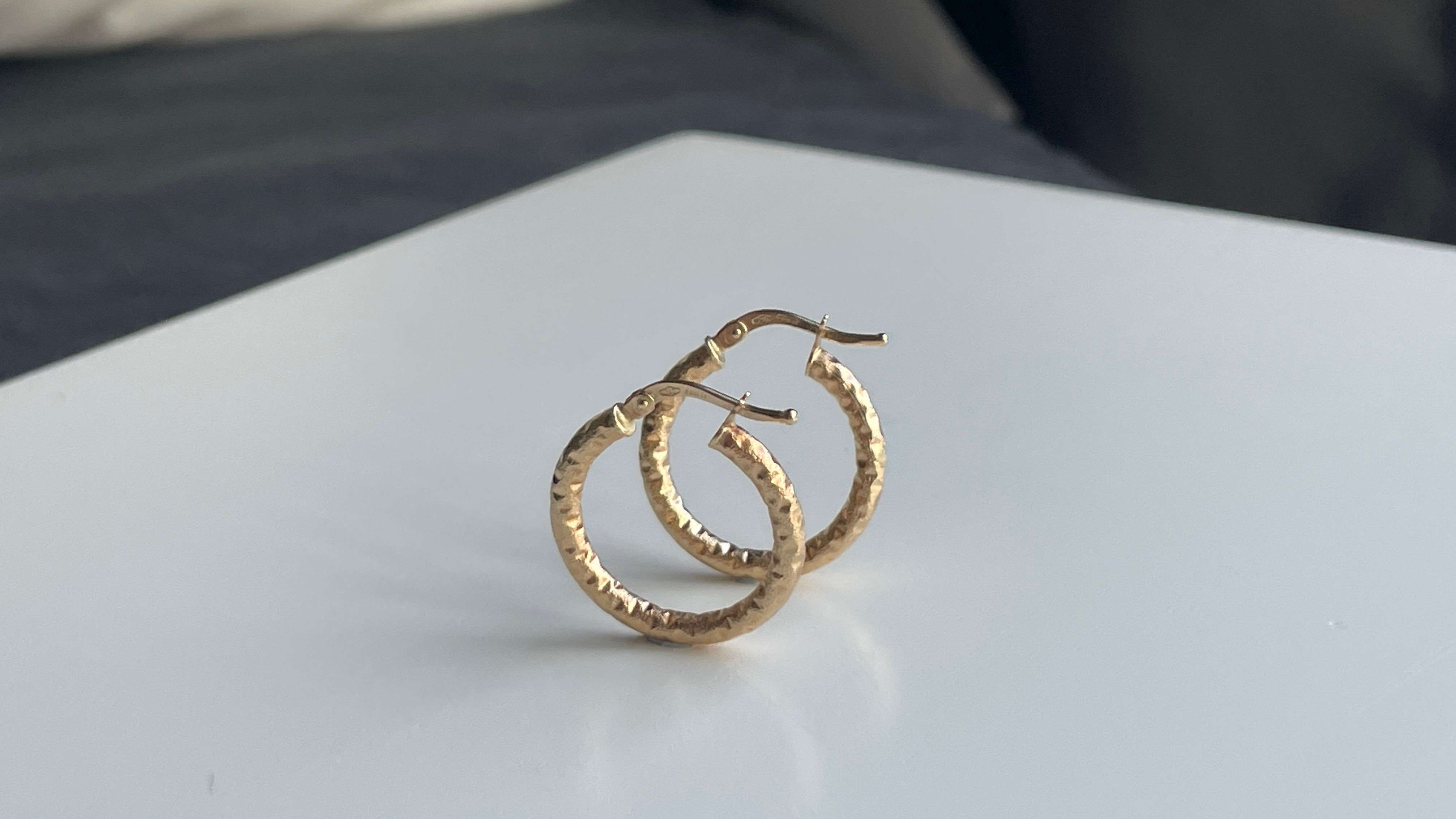 18k 750 Gold Hoop Medium Hoop (Size 20mm/2cm)-1.65g