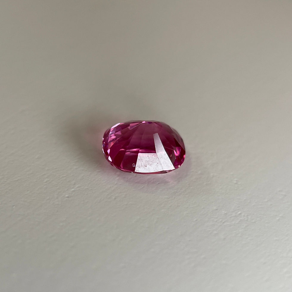 Thumbnail: 6.1x5x3.9mm(0.96Ct) Cherry Hot Pink Spinel (Top quality)