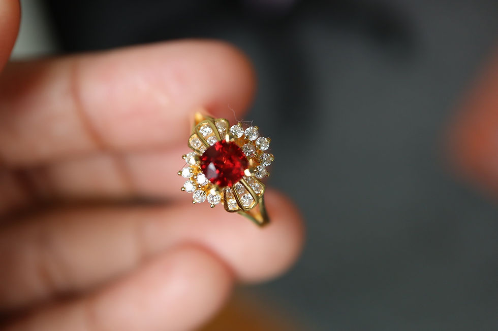 Thumbnail: Unheated Burma Red Spinel Ring