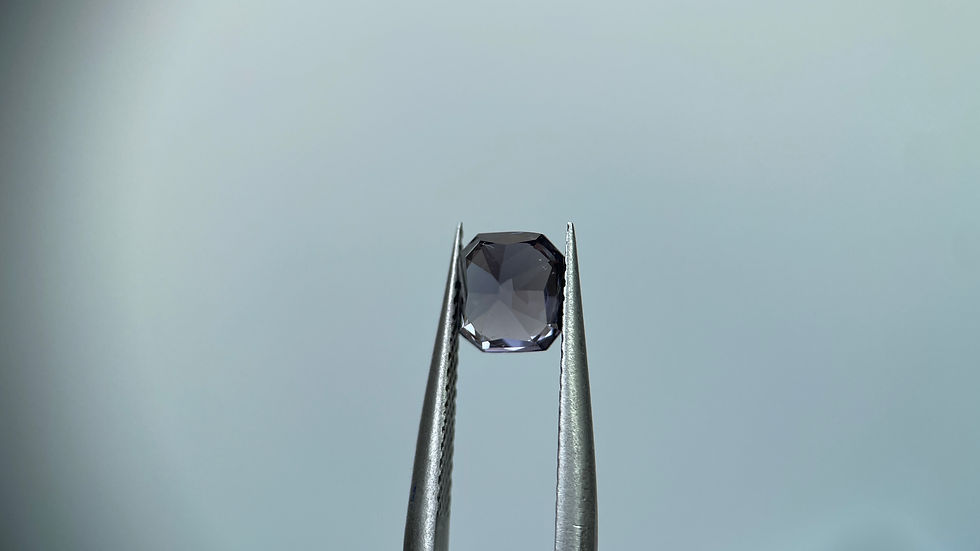 Thumbnail: 1.64Ct Purplish GREY spinel, Lilic spinel, precision cut spinel