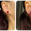 Thumbnail: Sugar loaf red spinels earring with enhancer-natural diamonds & 18k solid gold